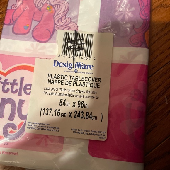Colorful My Little Pony Tablecloth 54”x96” Designware - Picture 4 of 7
